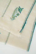 Kashmir Loom Ziah Khatrast Hand Embroidered Pashmina Stole Ivory