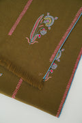 Kashmir Loom Ziah Khatrast Hand Embroidered Pashmina Stole Fern