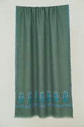 Kashmir Loom Gulwafa Palledar Hand Embroidered Pashmina Stole Beryl
