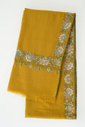 Kashmir Loom Flora Borderdar Hand Embroidered Pashmina Shawl Mineral