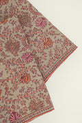 Sozni Neem Jamawar Hand Embroidered Pashmina Shawl Natural
