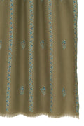 Sozni Samina Khatrast Butidar Hand Embroidered Pashmina Stole Mint