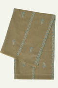 Sozni Samina Khatrast Butidar Hand Embroidered Pashmina Stole Mint