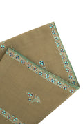Sozni Samina Khatrast Butidar Hand Embroidered Pashmina Stole Mint