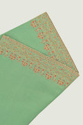 Kashmir Loom Sozni Rida Jaali Baildar Hand Embroidered Pashmina Stole Marine