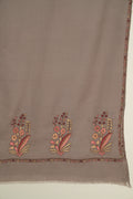 Kashmir Loom Sozni Hana Palledar Buta Hand Embroidered Pashmina Shawl Mink