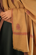 Kashmir Loom Sozni Hayat Butidar Hand Embroidered Pashmina Shawl Camel
