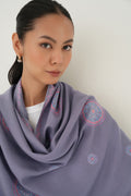 Kashmir Loom Sozni Hazuri Butadar Hand Embroidered Pashmina Stole Nimbus