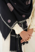 Kashmir Loom Sozni Hazuri Butadar Hand Embroidered Pashmina Stole Pencil