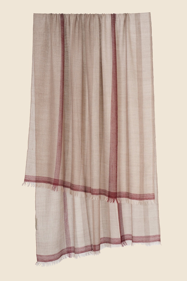 High Stripe Cashmere Shawl
