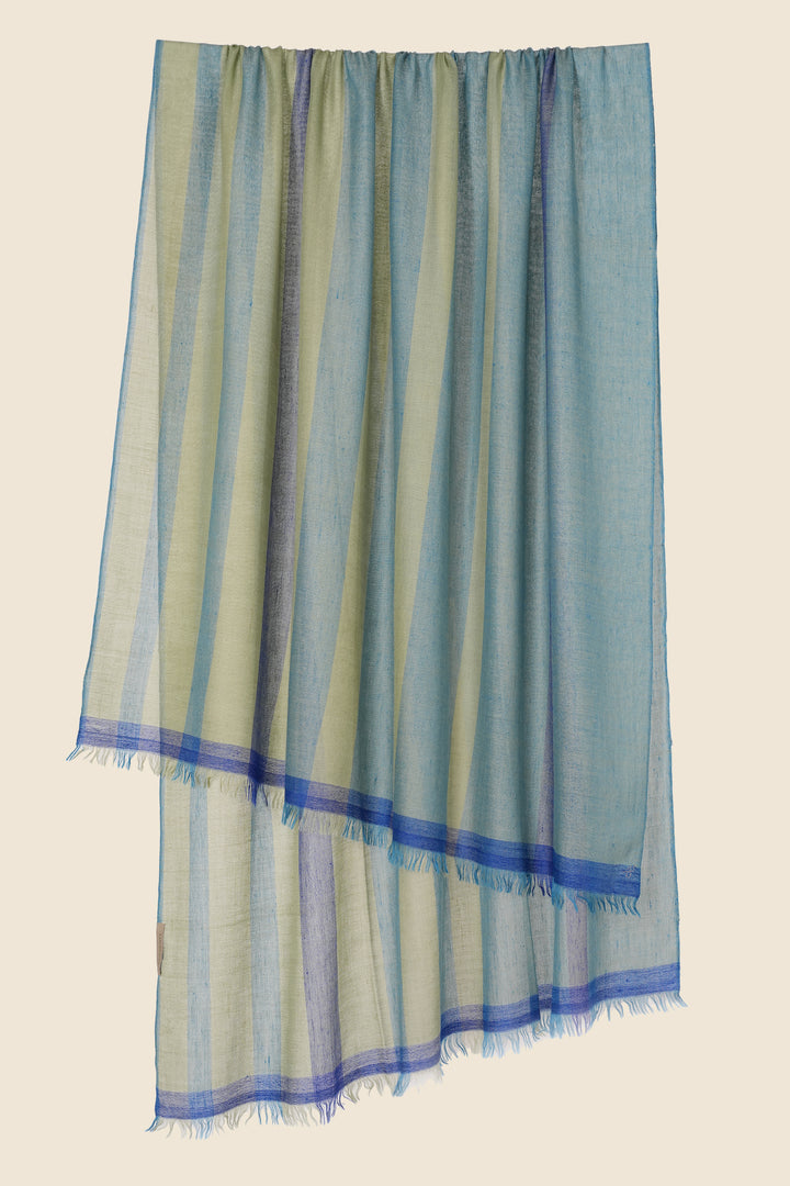High Stripe Cashmere Shawl