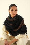 Kashmir Loom Inlay Cashmere Square Scarf 130 x 130 cms