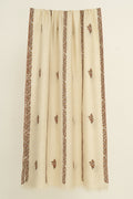 Sozni Samina Khatrast Butidar Hand Embroidered Pashmina Stole Ivory