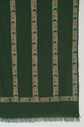 Kashmir Loom Kani Abdar Hand Woven Cashmere Scarf Seaweed