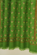 Kashmir Loom Kani Chandar Hand Woven Pashmina Shawl Antique Emerald