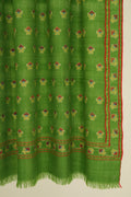 Kashmir Loom Kani Chandar Hand Woven Pashmina Shawl Antique Emerald