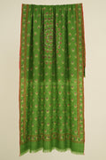 Kashmir Loom Kani Chandar Hand Woven Pashmina Shawl Antique Emerald