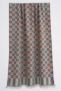 Kashmir Loom Kani Chinar Dabdar Hand Woven Pashmina Stole Natural Black
