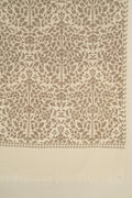 Kashmir Loom Kani Farnaz Jaalposh Hand Woven Pashmina Shawl Ivory Natural