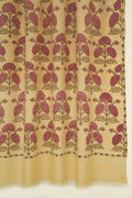Kashmir Loom Kani Gulraz Buta Jamawar Hand Woven Pashmina Large Shawl Butter Pink