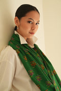 Kashmir Loom Kani Hafiz Buta Hand Woven Pashmina Shawl Antique Emerald