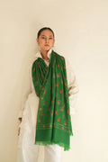 Kashmir Loom Kani Hafiz Buta Hand Woven Pashmina Shawl Antique Emerald