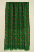 Kashmir Loom Kani Hafiz Buta Hand Woven Pashmina Shawl Antique Emerald