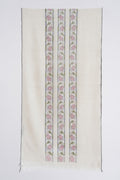 Kashmir Loom Kani Haft Bail Khatrast Hand Woven Pashmina Scraf Ivory