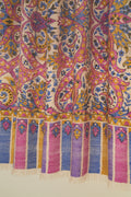 Kashmir Loom Kani Kanikar Hand Woven Pashmina Large Shawl Natural Multi