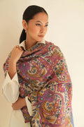 Kashmir Loom Kani Kanikar Hand Woven Pashmina Large Shawl Natural Multi