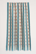 Kashmir Loom Kani Machi Buti Khatrast Hand Woven Pashmina Stole Ivory Grey