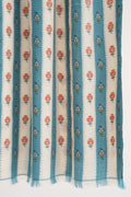 Kashmir Loom Kani Machi Buti Khatrast Hand Woven Pashmina Stole Ivory Grey