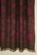 Kashmir Loom Kani Mazariya Jaaldar Hand Woven Pashmina Shawl Char Magenta