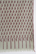 Kashmir Loom Kani Paisley Buti Jamawar Hand Woven Pashmina Stole Drop Port