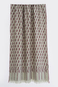 Kashmir Loom Kani Paisley Buti Jamawar Hand Woven Pashmina Stole Drop Port