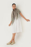 Kashmir Loom Kani Paisley Buti Jamawar Hand Woven Pashmina Stole Drop Port