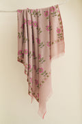 Kashmir Loom Kani Posh Butidar Hand Woven Pashmina Shawl Mist