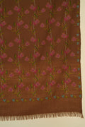 Kashmir Loom Kani Taheera Khatrast Hand Woven Pashmina Large Shawl Bronze