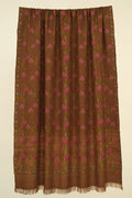 Kashmir Loom Kani Taheera Khatrast Hand Woven Pashmina Large Shawl Bronze