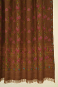 Kashmir Loom Kani Taheera Khatrast Hand Woven Pashmina Large Shawl Bronze