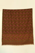 Kashmir Loom Kani Taheera Khatrast Hand Woven Pashmina Large Shawl Bronze