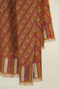 Kashmir Loom Kani Zafar Khatrast Hand Woven Pashmina Shawl Cherry Beer