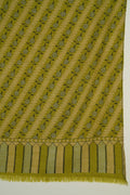 Kashmir Loom Kani Zafar Khatrast Hand Woven Pashmina Shawl Olive 