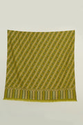Kashmir Loom Kani Zafar Khatrast Hand Woven Pashmina Shawl Olive 