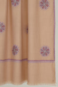 Kashmir Loom Sozni Keshkeshan Bail Buta Hand Embroidered Pashmina Shawl Castle