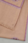 Kashmir Loom Sozni Keshkeshan Bail Buta Hand Embroidered Pashmina Shawl Castle
