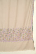 Kashmir Loom Sozni Maheen Palledar Hand Embroidered Pashmina Large Shawl Casement