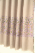 Kashmir Loom Sozni Maheen Palledar Hand Embroidered Pashmina Large Shawl Casement