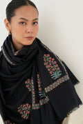 Kashmir Loom Sozni Meher Buta Palledar Hand Embroidered Pashmina Stole Pencil