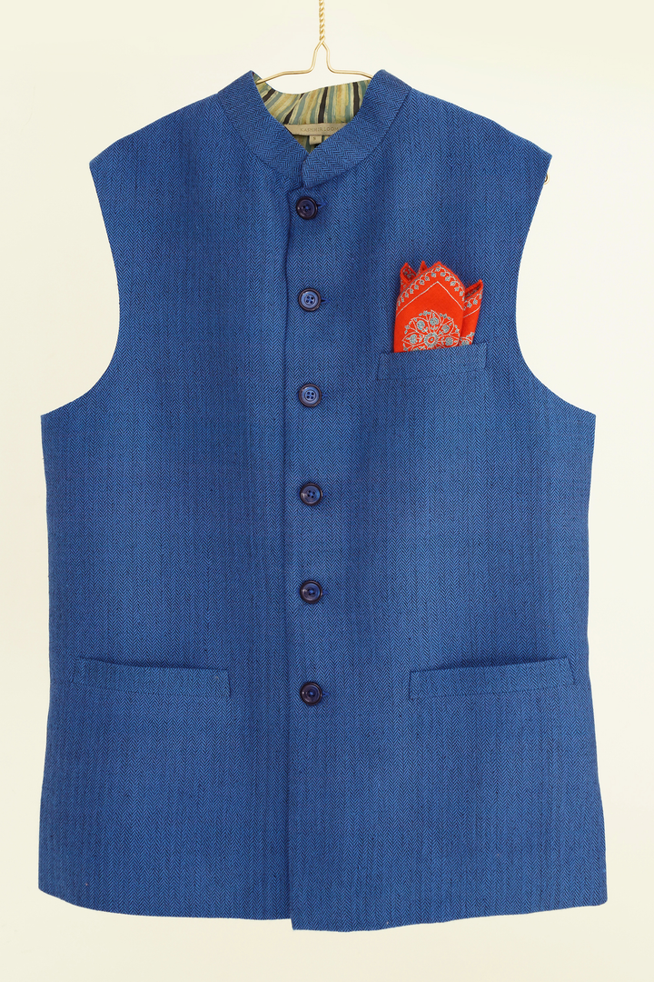 Abshaar Cashmere Mens Waistcoat | Kashmir Loom